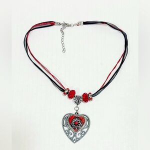 Pendant Necklace Mystical Heart with Heart Charm